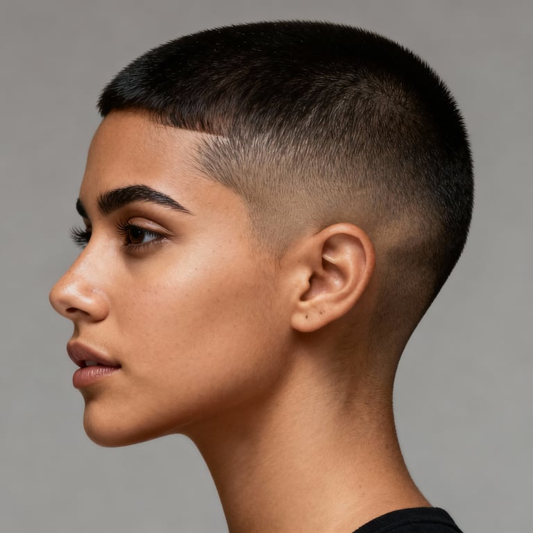 men's high and tight haircut on straight hair, high version.