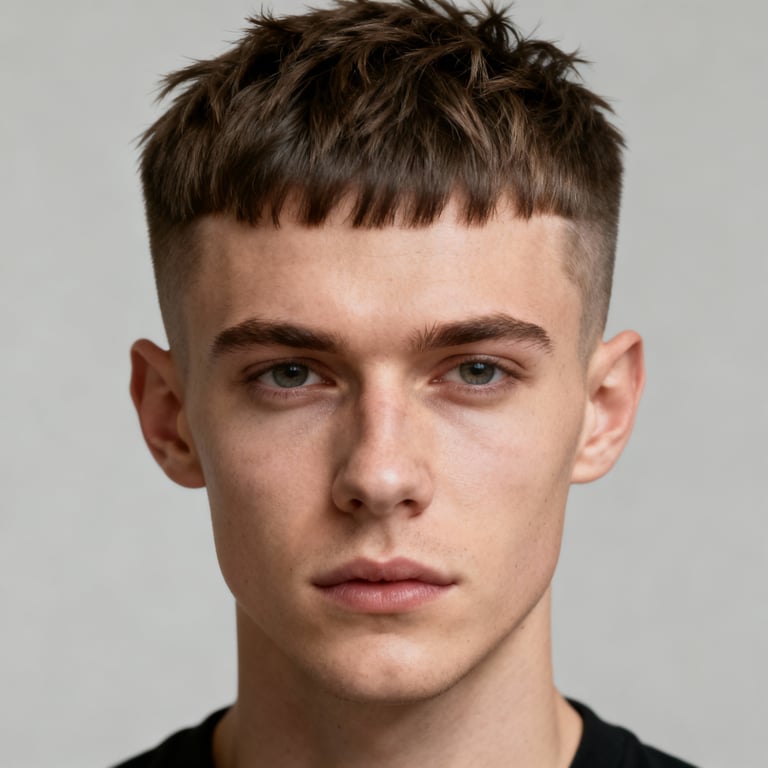 Messy French Crop style example