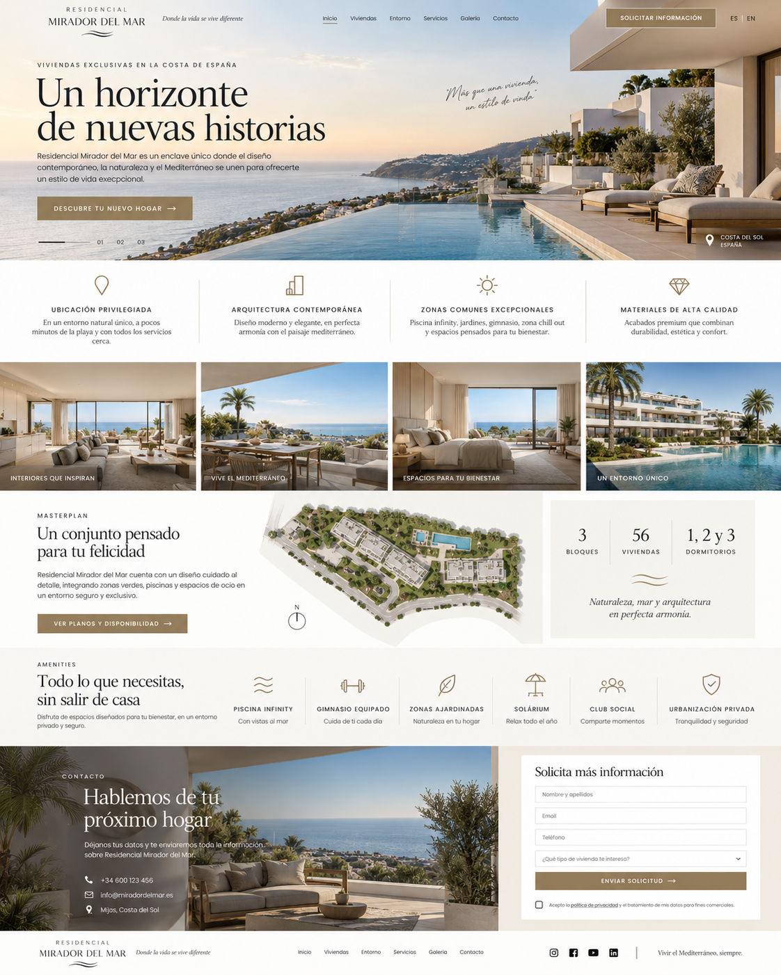 Visualización para presentación online de promoción