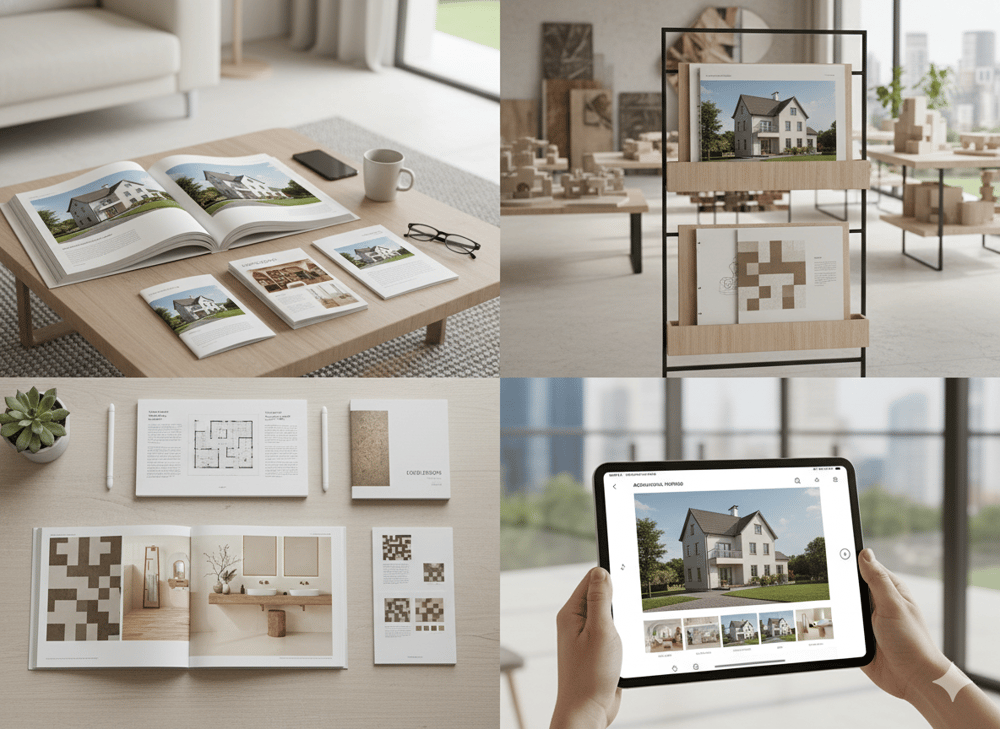 Maquetación de folletos de venta