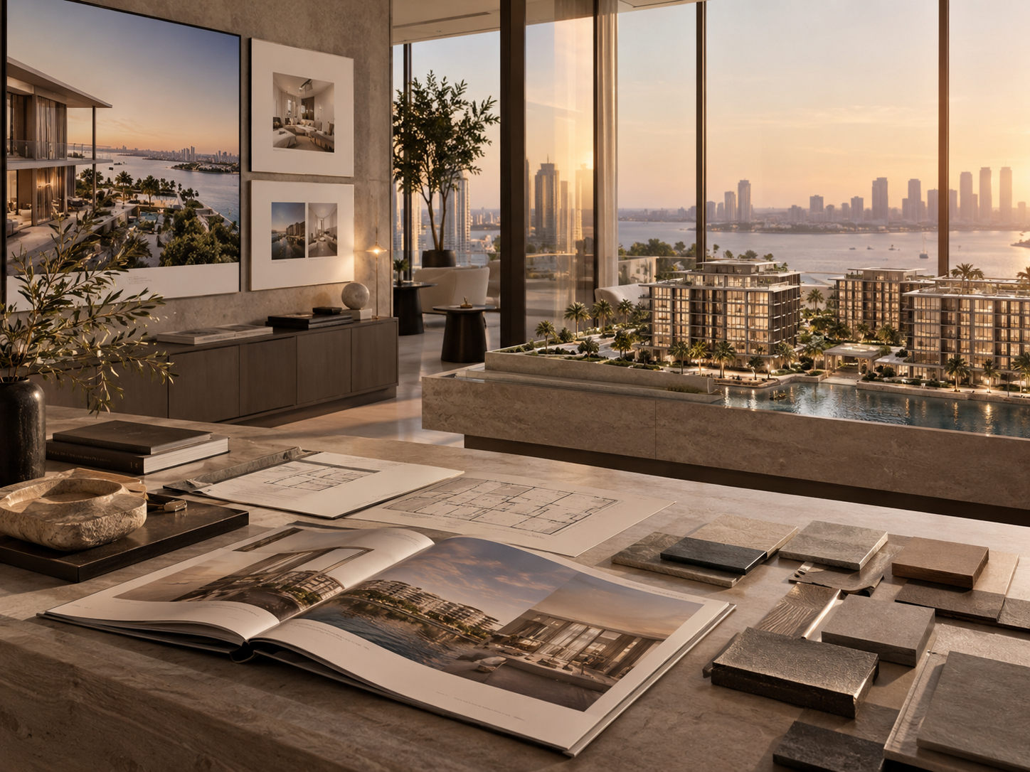 Render exterior de promoción inmobiliaria