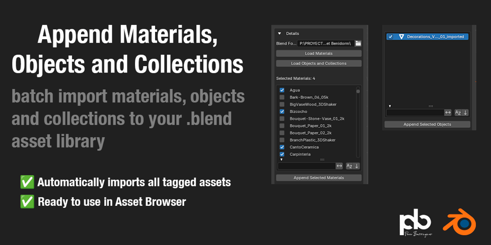 Addon Blender Asset Browser