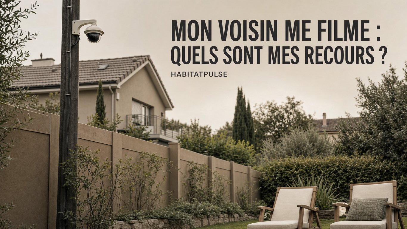 Mon voisin me filme avec sa caméra : quels recours légaux en France ?