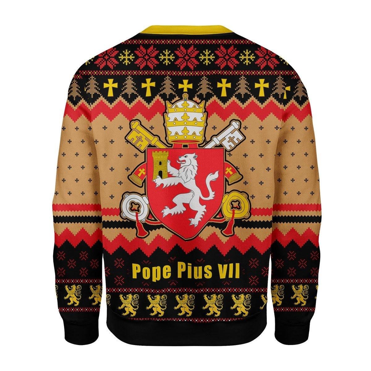 Pope Pius Viii Coat Of Arms Ugly Christmas Sweater