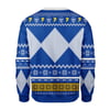 Ugly Christmas Sweater Blue Power Ranger 3D Apparel Tjhwm