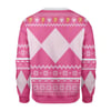 Ugly Christmas Sweater Pink Power Ranger 3D Apparel Qgclf