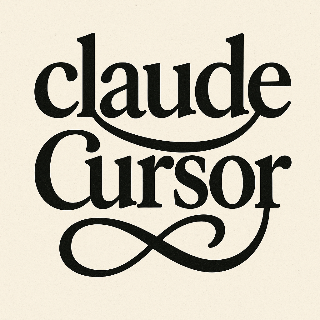 claude & cursor as pretend logo