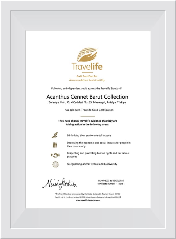 Travelife Certificate 2023-2025
