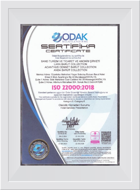 ISO 22000.2018 Food Safety Management System