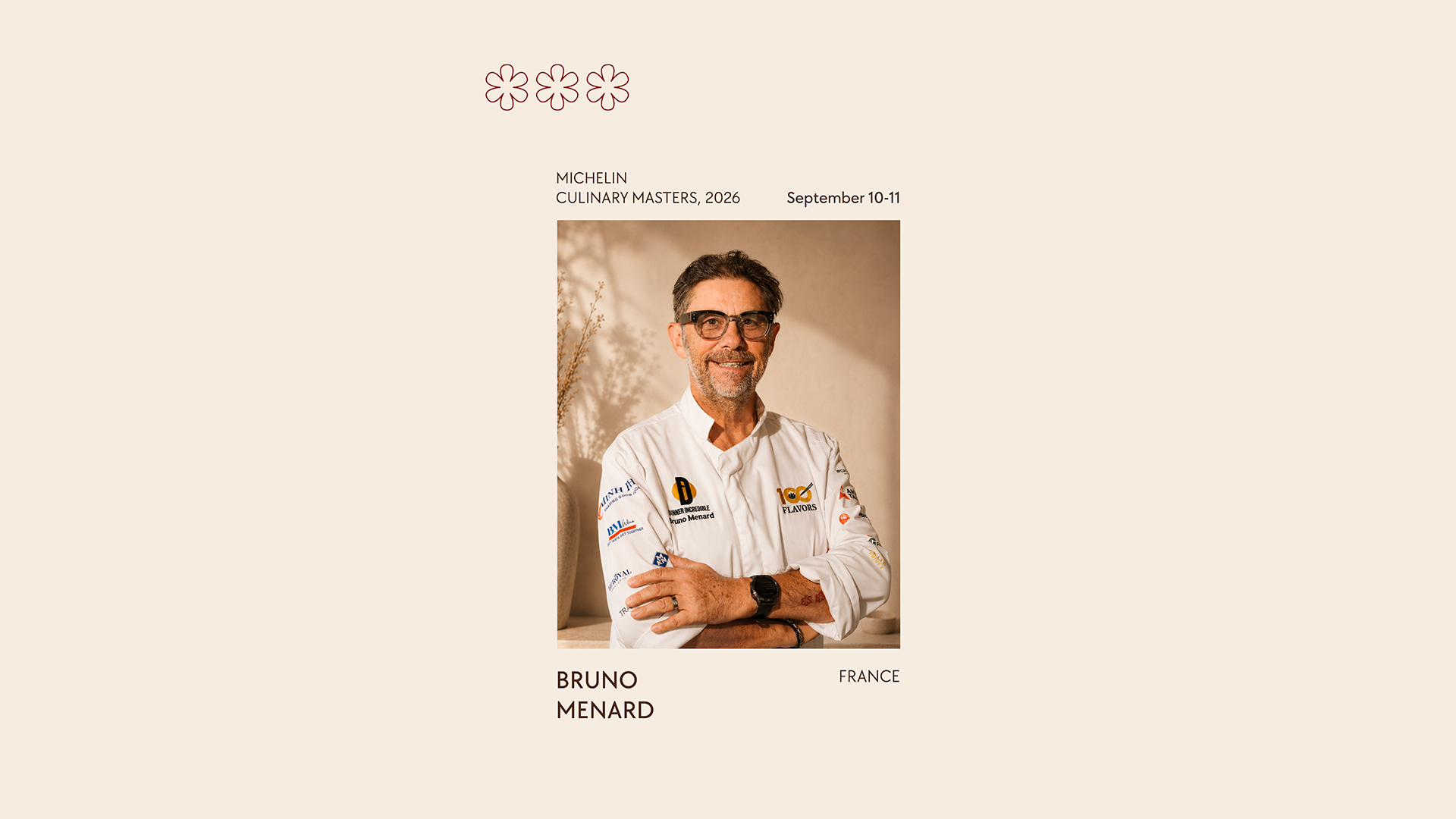 3 Michelin-Starred Chef Bruno Menard