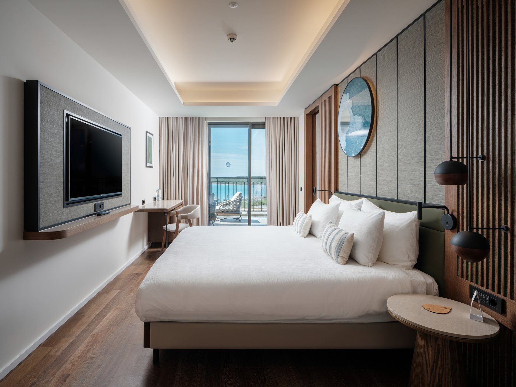 Penthouse-Suite mit 1 Schlafzimmern, Privatpool - Meerblick