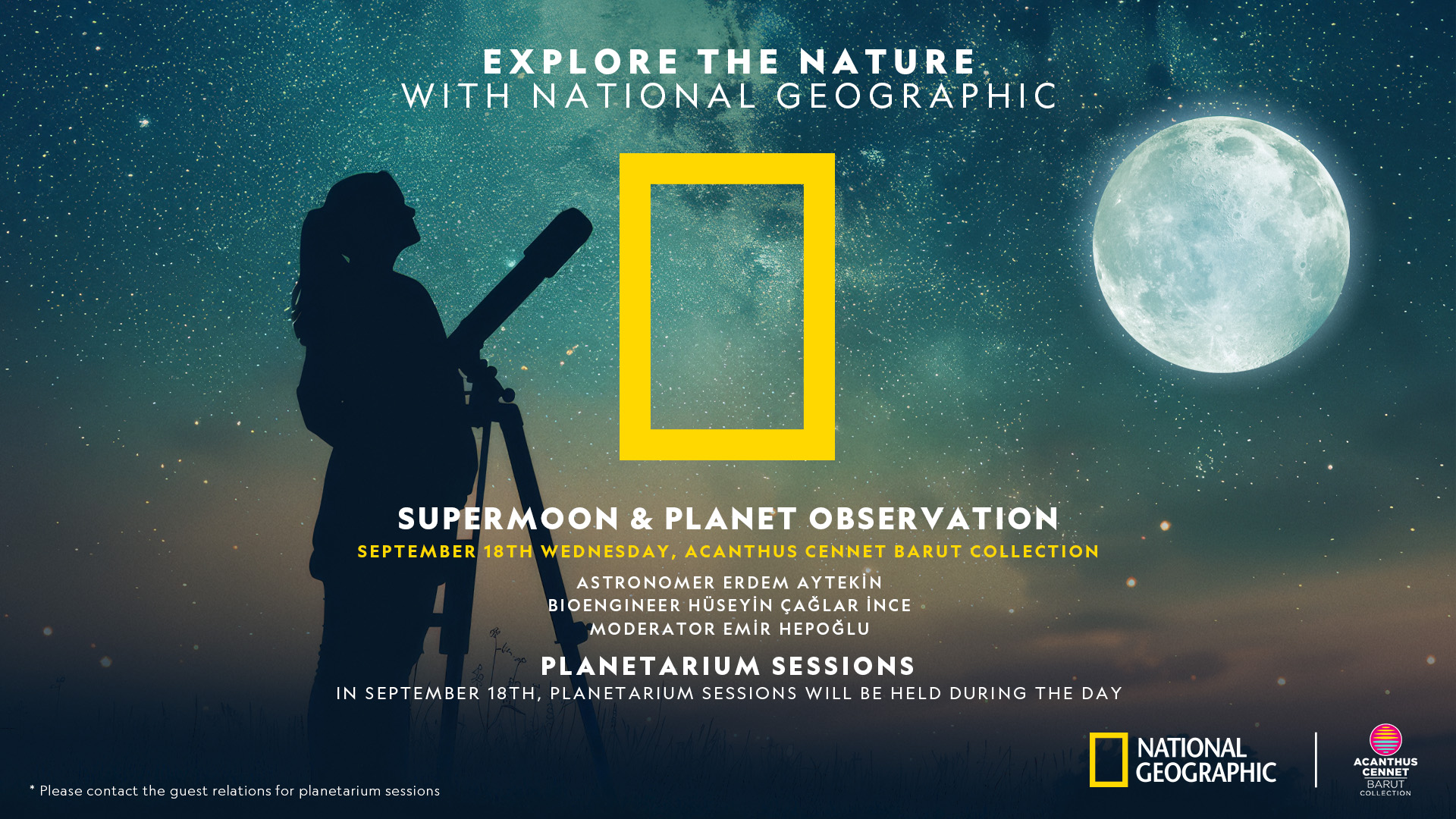 Supermond-Beobachtung mit National Geographic