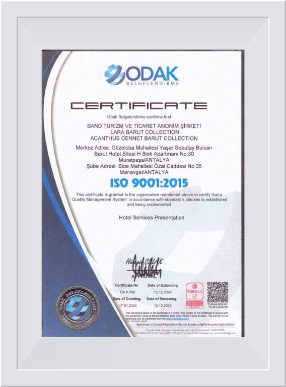 ISO 9001.2015 Quality Management System