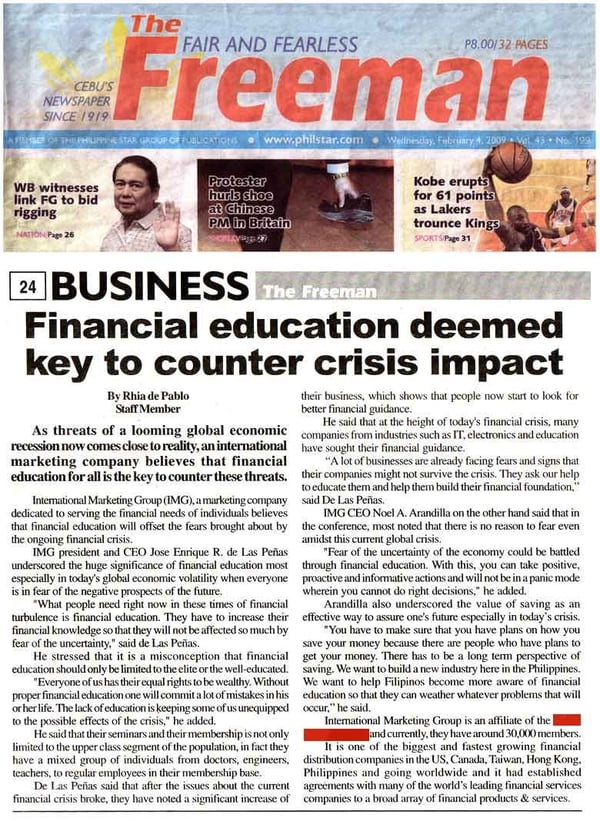 IMG News Article
