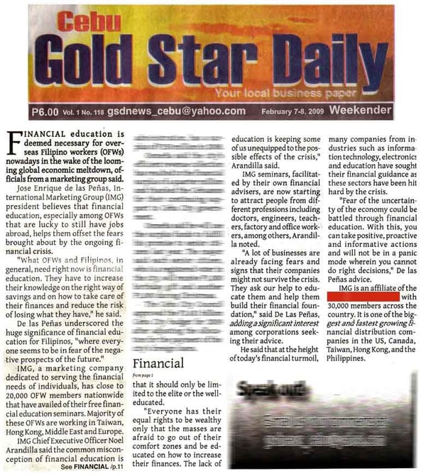 IMG News Article