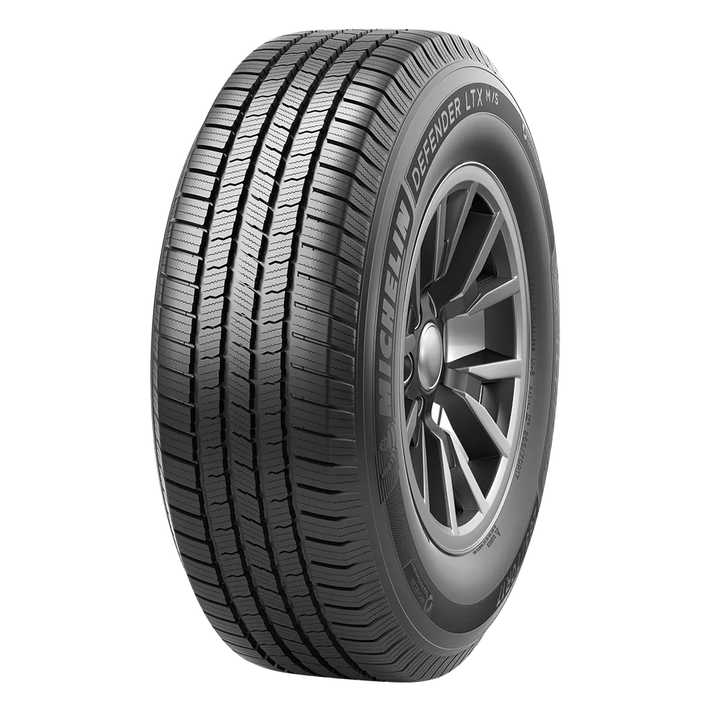 right front facing michelin defender ltx ms mud snow rated all season tire for jeeps