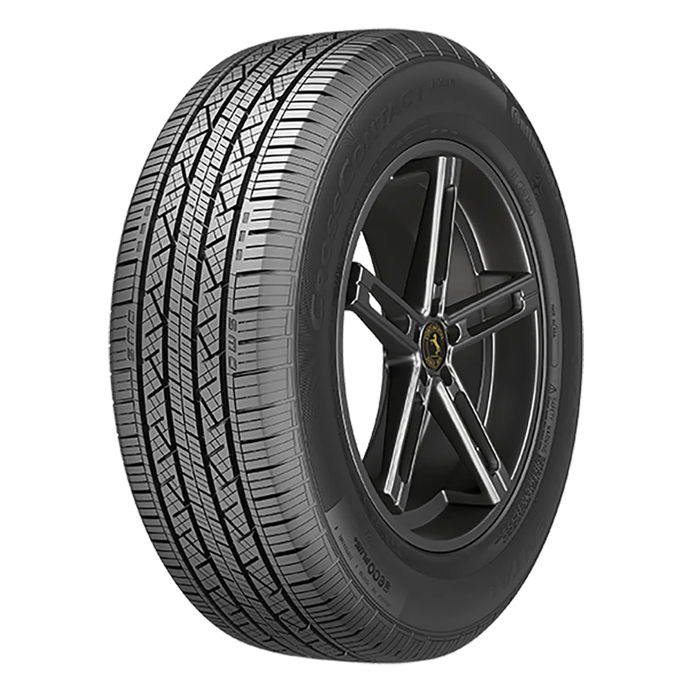 A black all season continental cross contact lx 25 tire for suvs and crossovers