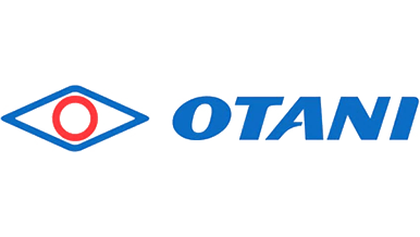 Logo of Otani featuring a blue and red emblem next to the text "OTANI" in blue.