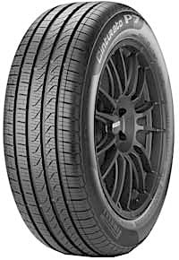 A black Pirelli Cinturato P7 tire with visible tread pattern and rim for Mini Coopers.