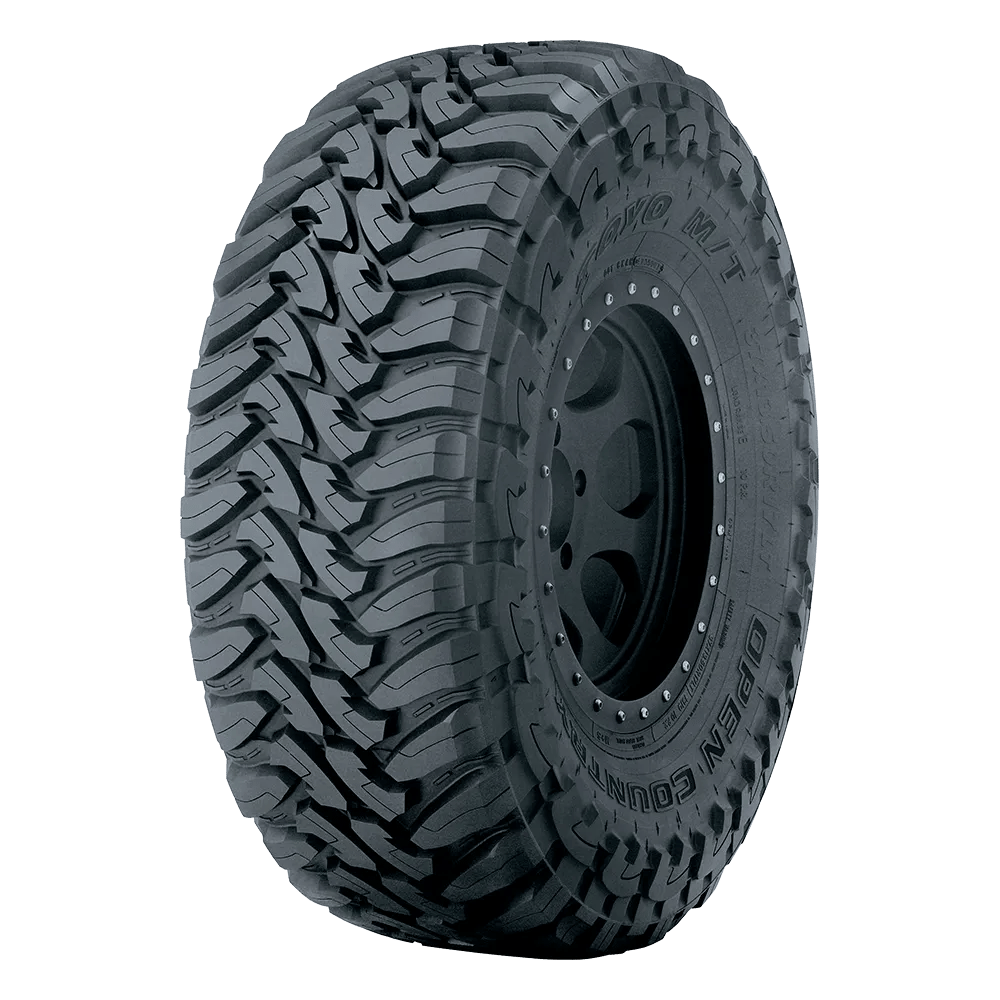 Toyo open country mud terrain tire mounted on a beadlock wheel