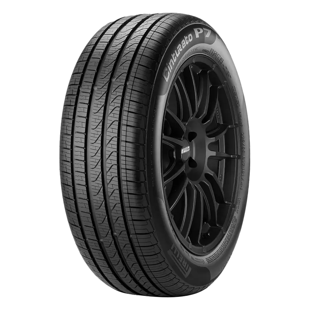 Pirelli Cinturato tire on a black wheel. It comes with run flat construction.