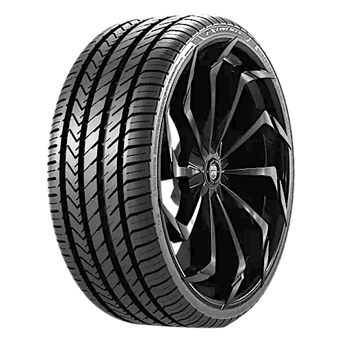 Lexani LX Twenty Black Honda Accord tire with intricate wheel rim design.