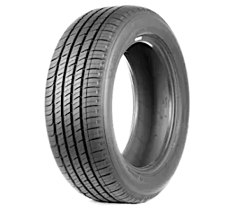 A black Michelin Primacy car tire for a Honda Accord with a symmetrical tread pattern on a white background.