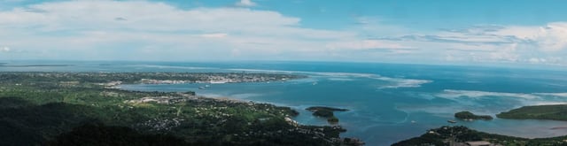 Mt Korobaba peak overlooking Suva and Lami