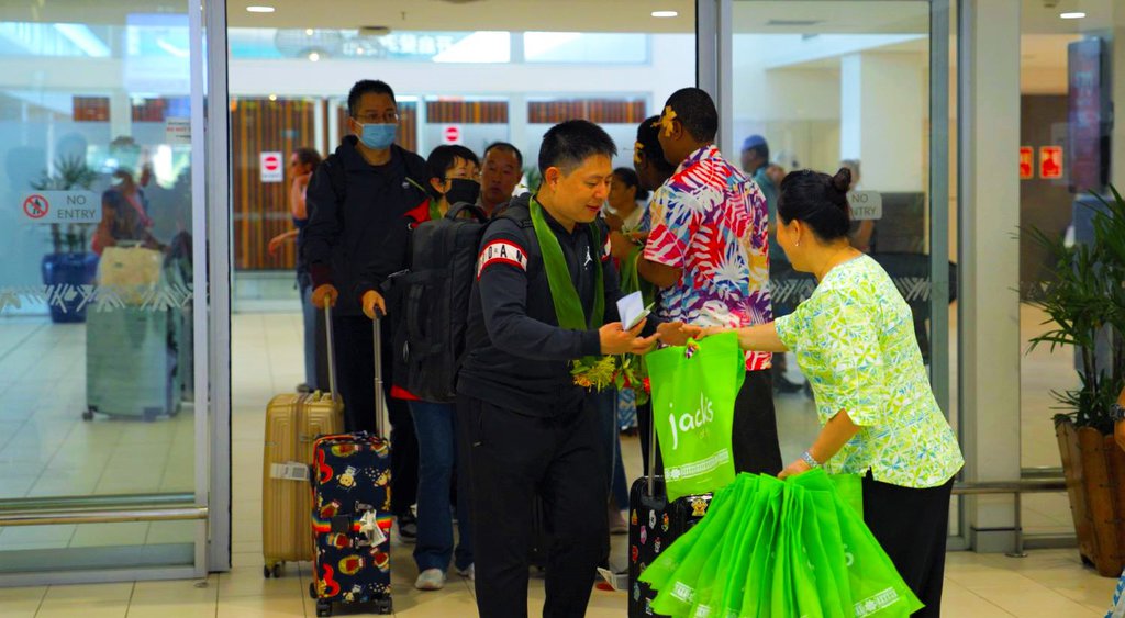 First travellers from China since Covid