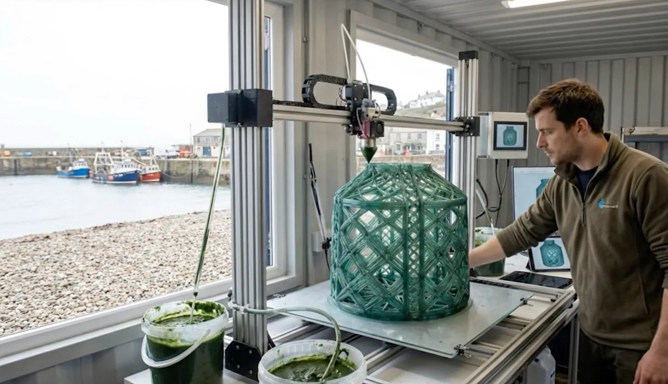 Modern 3D printing of willow-inspired structures in workshop