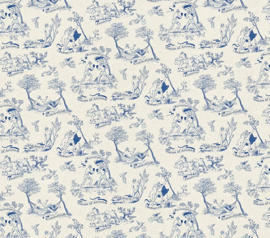 The Virtues of Boxers — fabric pattern design