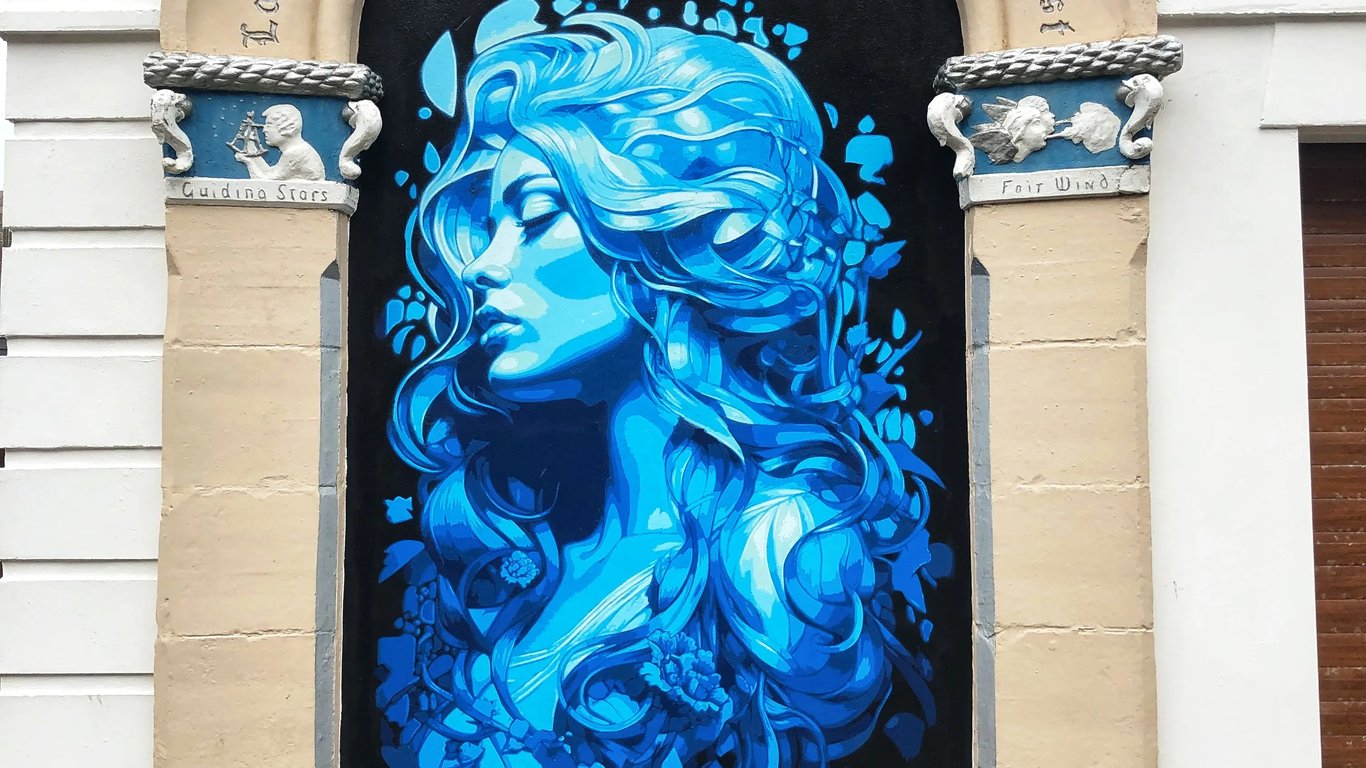 Mural of Mira in 2023 Lock up Paint Festival