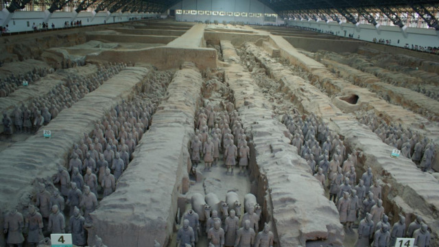 The terra cotta army in Xi'an