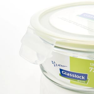 GLASSLOCK CLASSIC AIRTIGHT TEMPERED FOOD CONTAINER - ROUND- 400 ML, Leak Proof, BPA Free, Microwave & Freezer Safe & Airtight image 5