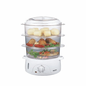 Skyline Electric Food and Vegetable Steamer, 3 tier