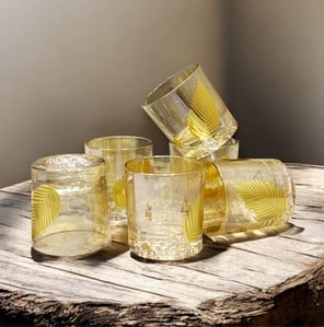 Hi-Luxe Toscana Whiskey Glasses, Set of 6 Pcs