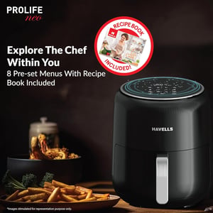 Havells Prolife Neo Air Fryer – 4.5 Litres, Digital Display with Pre-set Menu, Oil-Free Cooking, 2 Years Warranty image 6