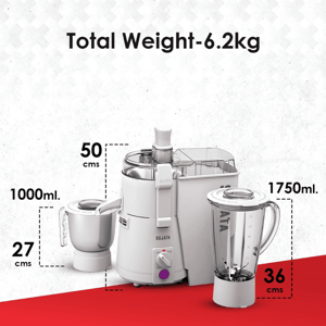 Sujata Powermatic Juicer Mixer Grinder, 900 watts, 2 years Warranty image 5
