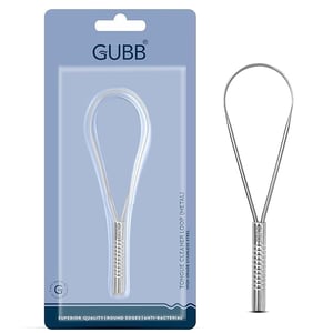GUBB Metal Tongue Cleaner For Kids & Adults (with Loop)