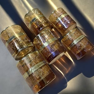Regal Whiskey Glassware & Flask Gift Set – Handcrafted Luxury with Gold Detailing in Premium Case image 2