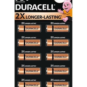 Duracell Chhota Power Alkaline AA Batteries 10 Pieces - 1.5 V Long Lasting Power, Ideal For Toys, Clock, Remotes & More