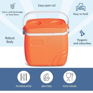 Milton Super Chill 14 Insulated Ice Pail - 12.65 Litres, Insulated Body, Ideal for Cold Water, Juices & Summer Beverages at Home or Office image 2