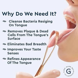 GUBB Copper Tongue Cleaner For Kids & Adults, Natural Copper (with Loop) image 5