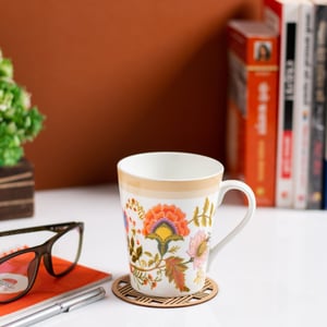 JCPL Zing Gardenia Coffee/ Milk Mug, 1 Piece, 340ml, Suitable for Everyday Use