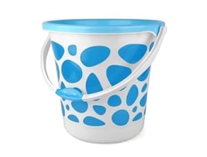 Milton Duplex Bucket, 25 Litres, Stylish & Sturdy Bucket for everyday use - Blue