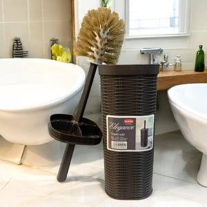 Elegance Toilet Brush, Fully Covered Body - Brown