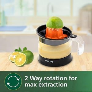 Philips  Citrus Press Juicer Black & Transparent - HR2777/00, 2 years warranty image 4