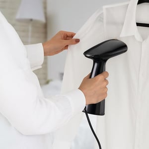 Borosil 1000W Handheld Garment Steamer | Ceramic Coated Soleplate | Dual Steam Modes (Horizontal & Vertical Ironing) | 120ml Detachable Water Tank | Overheat Protection | 2 Year Warranty (GS03) image 8