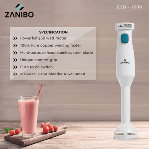 Zanibo Hand Blender, ZHB-1000, 250 watts, 1 year Warranty image 3