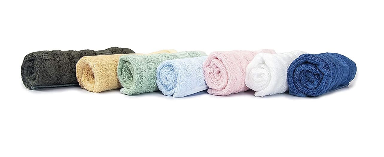 Mush Bamboo Face Towels (Pack of 6 Pcs), Mix Colours